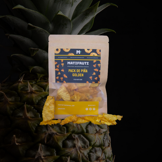 pack matifruti de piña deshidratada de 100 gramos